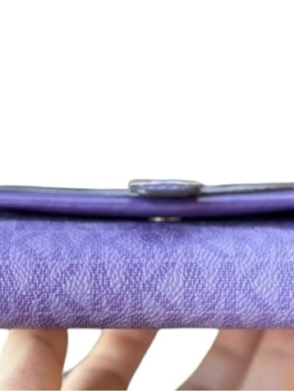 Michael Kors Lavender and Violet Leather Trifold Wallet